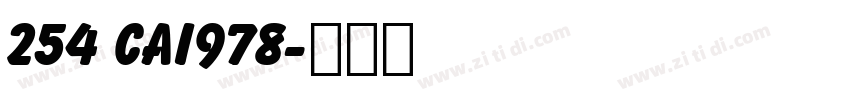 254 CAI978字体转换